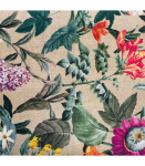 Linik AMAZONIA 43x116cm, lilled beežil p&otilde;hjal, 100%puuvill, kangas 248