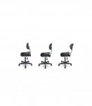 Stool for Master with Backrest Master Massage, black