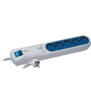 LF 2001A Surge Protector Power Strip, 3 Outlets, 5 m, gray