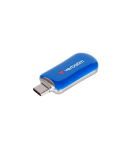 Verbatim 30232 Plectra USB-C Flash Drive, 64 GB, USB Type-C, 3.2 Gen 1, 100 MB/s, Capless, Blue