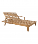 Lamamistool MALDIVE 2-kohaline helepruun 210x138xH33cm, t&auml;ispuit tiik