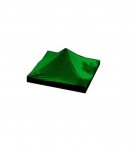 Canopy roof cover 2 x 2 m (dark green colour, fabric density 160 g/m2)