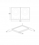 Induktsioonlauapliit 2 tsooniga Scandomestic HOI57T