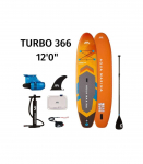 SUP board Aqua Marina TURBO with electric fin BLUEDRIVE S 366x84x15 cm AMGO-366PFS