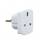 Gembird AC power adapter, UK socket to EU Schuko plug, 7.5 A Travel adapter