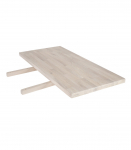 Laua pikendus OXFORD 50x100cm, kitsa lipiga tamme liimpuitkilp, viimistlus: valge &otilde;li