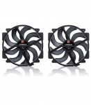NF-A14x25r G2 PWM Sx2-PP chromax.black - dual fan set, black