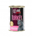 JOHN DOG For cats Turkey Mousse - wet cat food - 400g