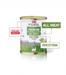 PUPIL PREMIUM Dziczyzna karma mokra dla psa 800g