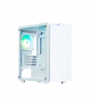Zalman T4 Plus White Mini Tower Case, 120mm ARGB Fan x1