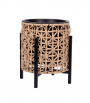 Lillepott WICKER alusega 28x28xH32cm, helepruun