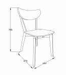 Tool ROXBY tamm, 45x55xH79,5cm, tammespoon, puit
