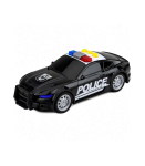 Car Police Car Lights Sounds Black 1:32