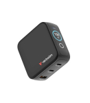 Verbatim 30239 Mini GaN Charger with Display, 100W, Indoor, AC, 20 V, Black