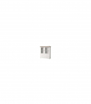 Kummut/vitriinkapp Evora 247DJU46 126 cm valge