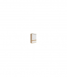 Riidekapp BRANDO 3 tamm artisan/valge 136 cm