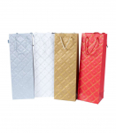 Kinkekott pudelile IRIS, 12x9x35cm, mix