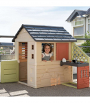 Smoby Domek Nature z kuchnią + 17 akcesori&oacute;w