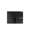 Lanberg Rack cabinet 19" wall-mount 6U/600x450 (flat pack) with glass door V2 WF01-6406-10B Black