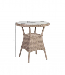 Laud TOSCANA D65xH73cm, beež