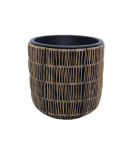 Lillepott WICKER D27xH28cm, helepruun