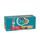 PURINA One Sterilcat Beef, salmon, chicken, turkey - wet cat food - 40x85g