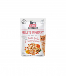 BRIT Care Fillets in Gravy turkey and salmon in sauce - wet cat food - 85 g