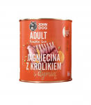 JOHN DOG Pumpkin Lamb with rabbit and pumpkin - wet dog food - 800g