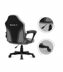 Gaming chair for children Huzaro HZ-Ranger 1.0 Gray Mesh, gray and black