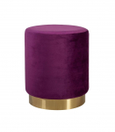Tumba LA PERLA, D35xH42cm, kattematerjal: samet kangas, v&auml;rv: lilla