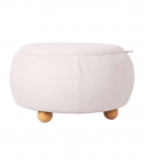 Tumba/laud HIRO D67xH38cm, valge, panipaigaga