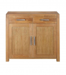 Kummut CHICAGO NEW 2-sahtli ja 2-uksega, 97x44xH86cm, puit: tammespoon/MDF, v&auml;rvus: naturaalne, viimistlus: &otilde;litatud