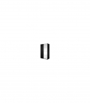Liugustega riidekapp 120 cm BETA 22W01654 must