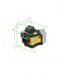 Ristjoonlaser LAX 600 G, 3x360&deg; roheline kiir, karkass CAS, Stabila