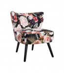 Tugitool LA PERLA, 63x73xH76cm, kattematerjal: samet kangas, v&auml;rv: lilleline