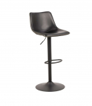 Baaripukk OREGON, vintage must kunstnahk, 47x51xH110cm