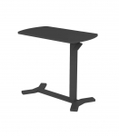 T&ouml;&ouml;laud ERGO &uuml;he jalaga 70x40xH67,5-106cm, manuaalne, must