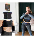 SET HULA HOOP MAGNETIC WHITE/ORANGE HHM21 WITH WEIGHT + COUNTER HMS + SLIMMING BELT BR1313