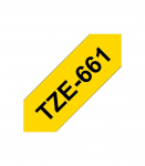 Brother TZe-661 Laminated Tape Black on Yellow TZe 8 m 3.6 cm