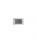 Lanberg Rack cabinet 19" wall-mount 6U/600x450 (flat pack) with glass door WF01-6406-10S Grey