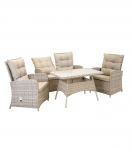 Aiam&ouml;&ouml;blikomplekt EMERALD laud, diivan ja 2 tooli