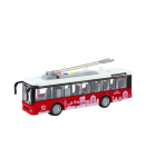Trolleybus Bus 1:16 Lights Sounds Drive White and Red