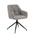 Tool BROOKE k&auml;etugedega, hall/must, 57x54,5xH82cm, bukleekangas, teras