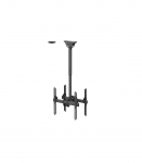 Neomounts NM-C440DBLACK Dual monitor/TV mount ceiling Adjustable Height, Rotate, Tilt, Swivel 32-60 " Maximum