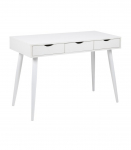 Kirjutuslaud NEPTUN 110x50xH77cm, valge, melamiinplaat, metall