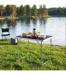 NC3401 CAMPING TABLE 60x40x50 CM DARK GREY NILS CAMP