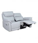 Diivan BOWEN 2-kohaline elektriline recliner 150x86xH102cm, hallikasbeež naturaalne nahk