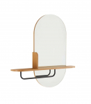 Peegel AALBORG riiuliga 92x15xH93cm, tamm