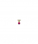 Diivanilaud TIFFANY A kuldne/lilla50 cm