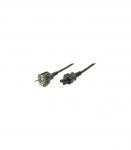 Logilink Black CEE7/7 Schuko C5 coupler